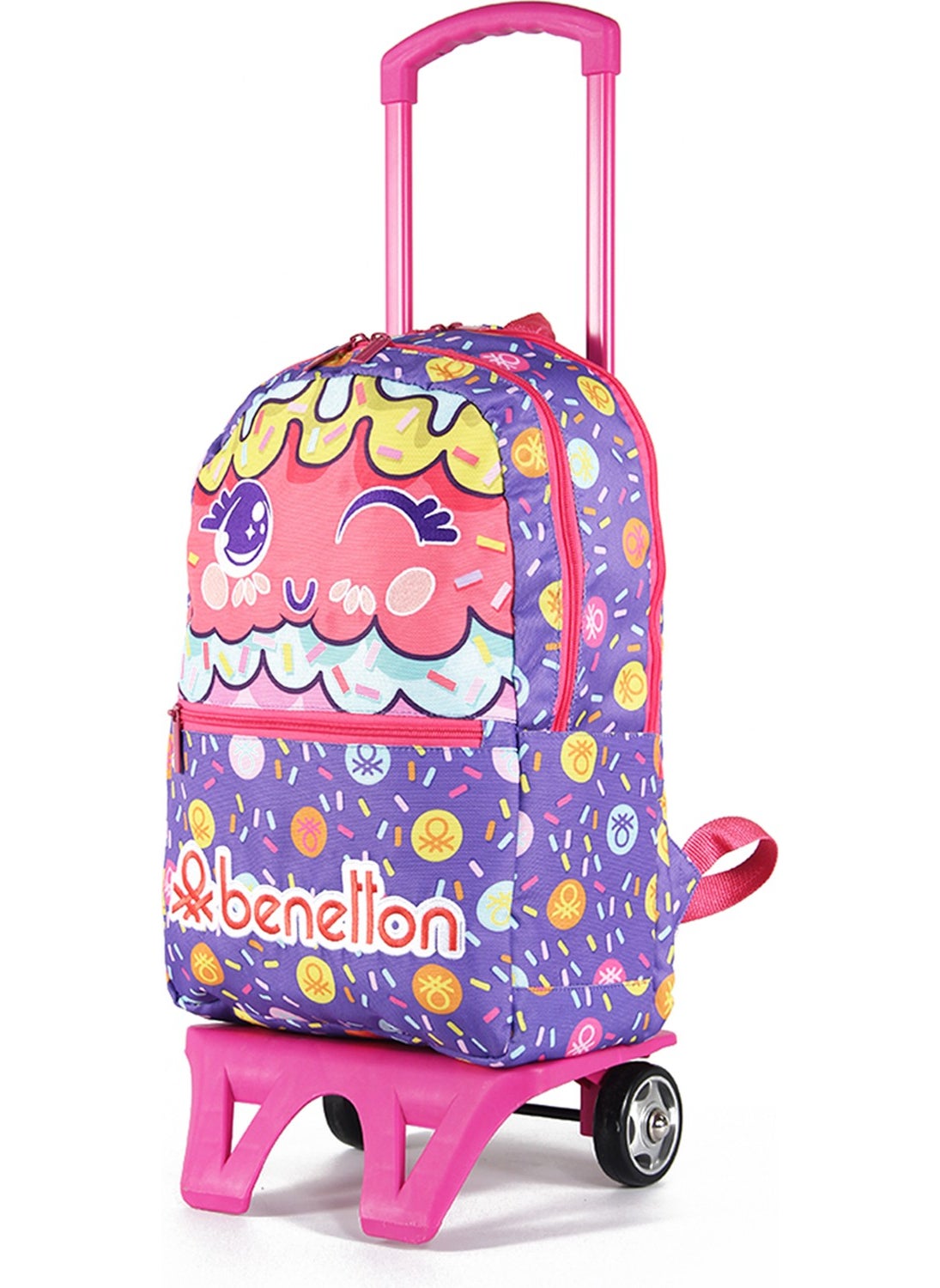 UNITED COLORS OF BENETTON . Primary School Bag With Trolley 03680  - Image 2