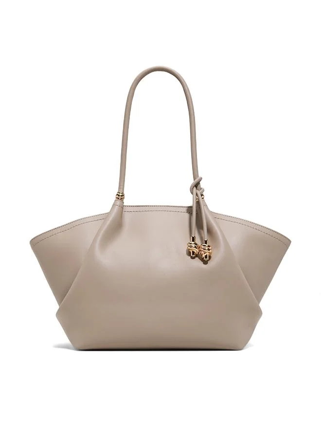 Braelynex Ladies Beige Tote Bag