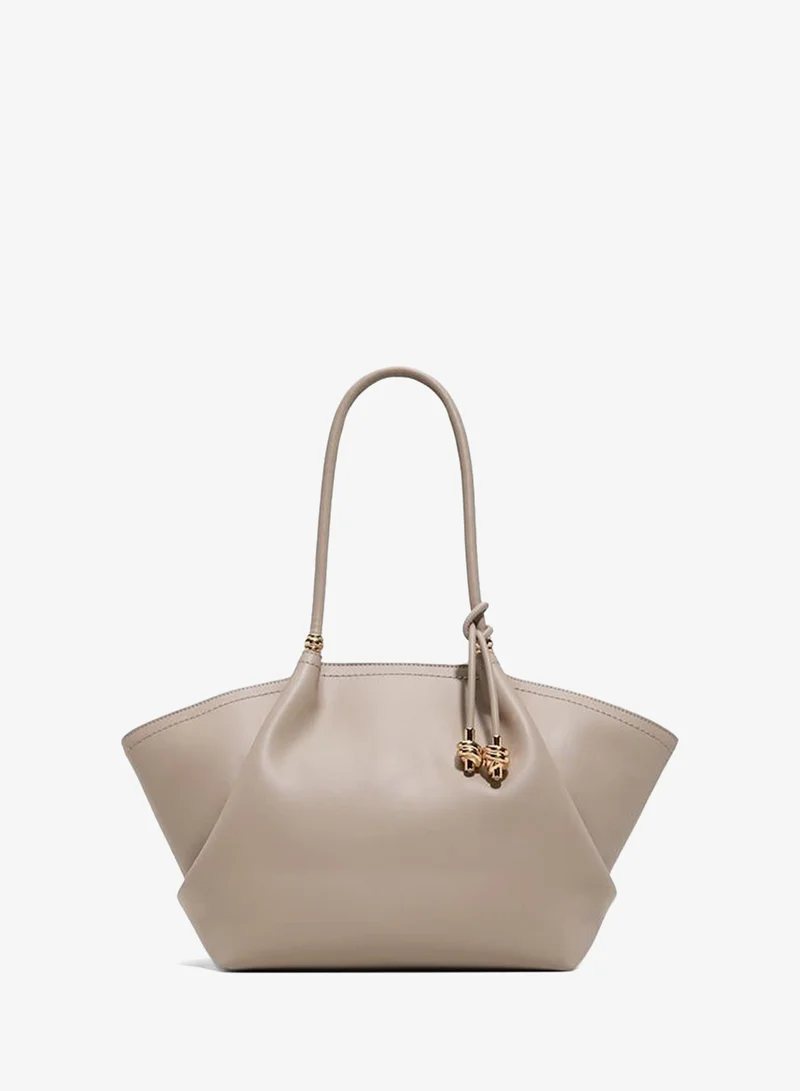 Braelynex Ladies Beige Tote Bag