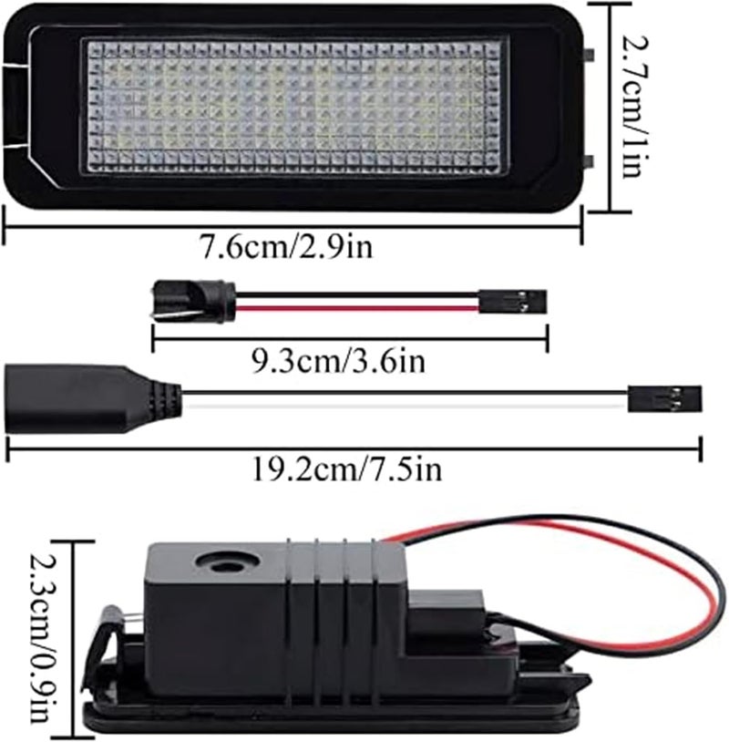 QASULER LED License Plate Light for VW Models - Image 2