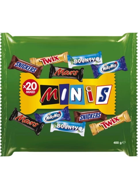Minis Mixed Chocolate 400g (20 pieces)