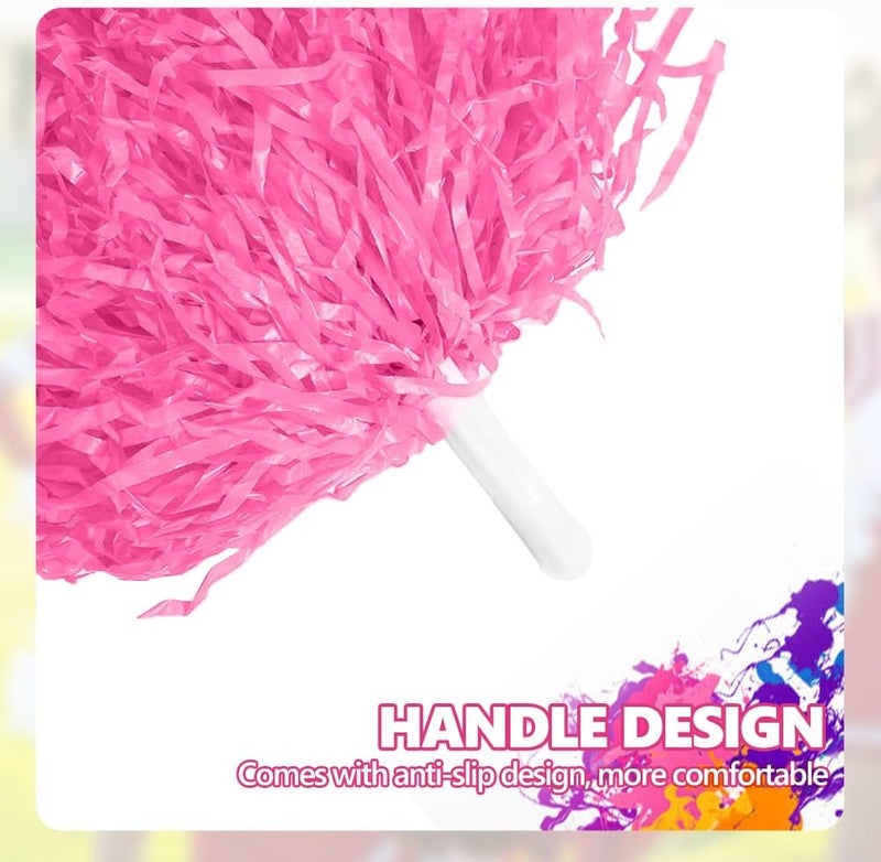 comfrt 2 Pcs Cheerleader Pom Poms for Sports Party Dance Accessory - Image 3