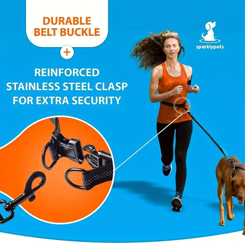 Blue Versatile Running Leash for Dogs Outdoor Walking Leash - Image 3