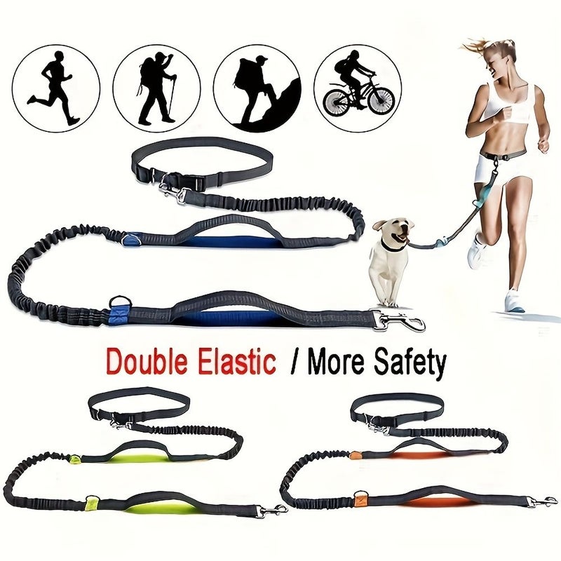 Blue Versatile Running Leash for Dogs Outdoor Walking Leash - Image 1