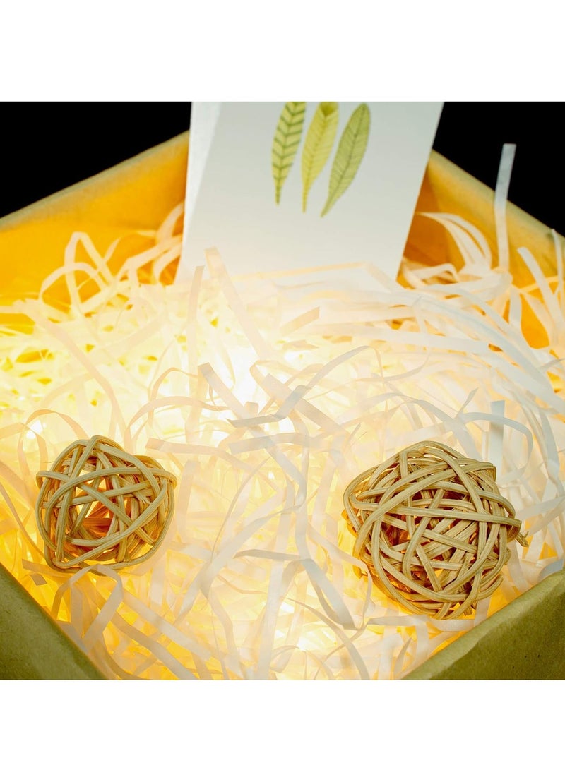 100 جرام حشو ورق رافيا – أبيض ورق مموج مقصوص لتغليف الهدايا والسلال والأعمال اليدوية - Image 4