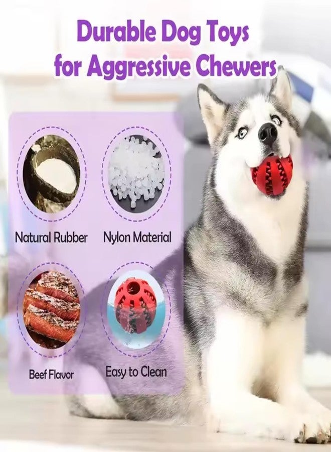 Purrally Dog Training Feeding Balls, Bite Resistant Chew Toy Ball, Slow Feeding Dispensing Game for Dogs, Puppies Interactive IQ Treat Dispenser, Food Dispenser Ball 1 Pcs (Color May Vary) - Image 5
