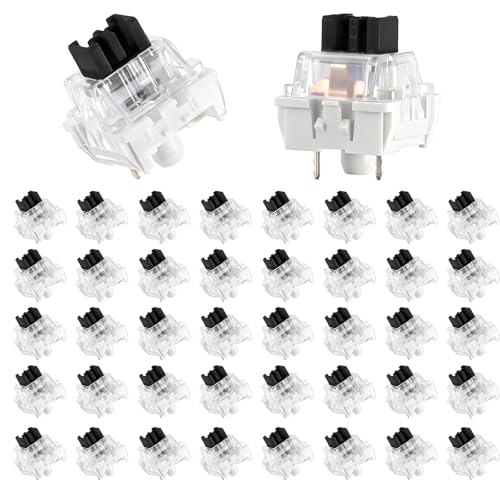 Zyghjort Keyboard Switches, 50 Pcs 3 PIN Black Keyboard Clicker Replacement Dustproof Keyboards Switch for Most Gaming Keyboards - Image 1