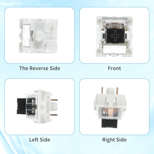 Zyghjort Keyboard Switches, 50 Pcs 3 PIN Black Keyboard Clicker Replacement Dustproof Keyboards Switch for Most Gaming Keyboards - Image 3