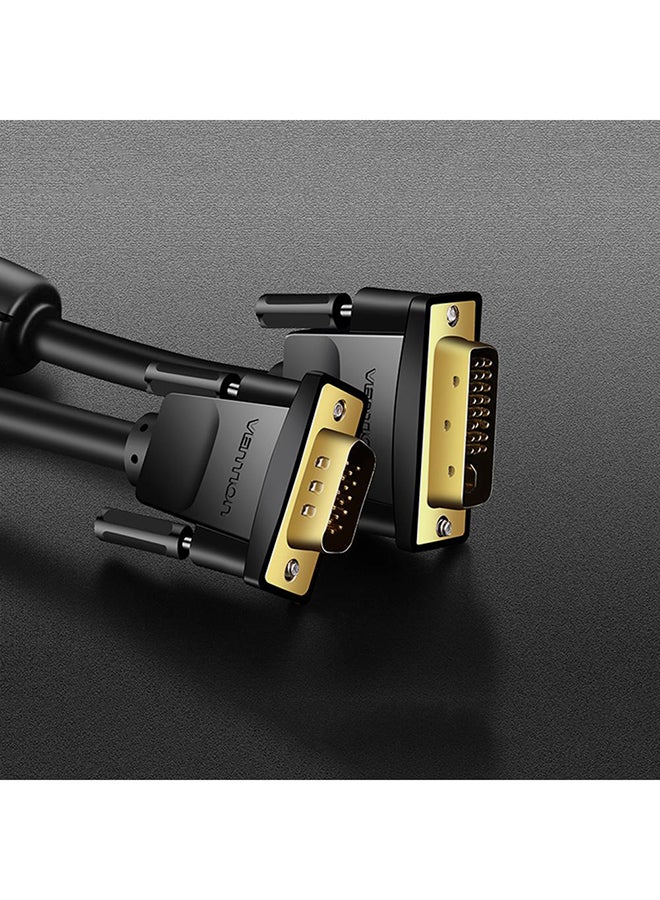 كابل محول فينشين بمنفذ 24+5 DVI ذكر إلى منفذ VGA ذكر أسود - Image 3