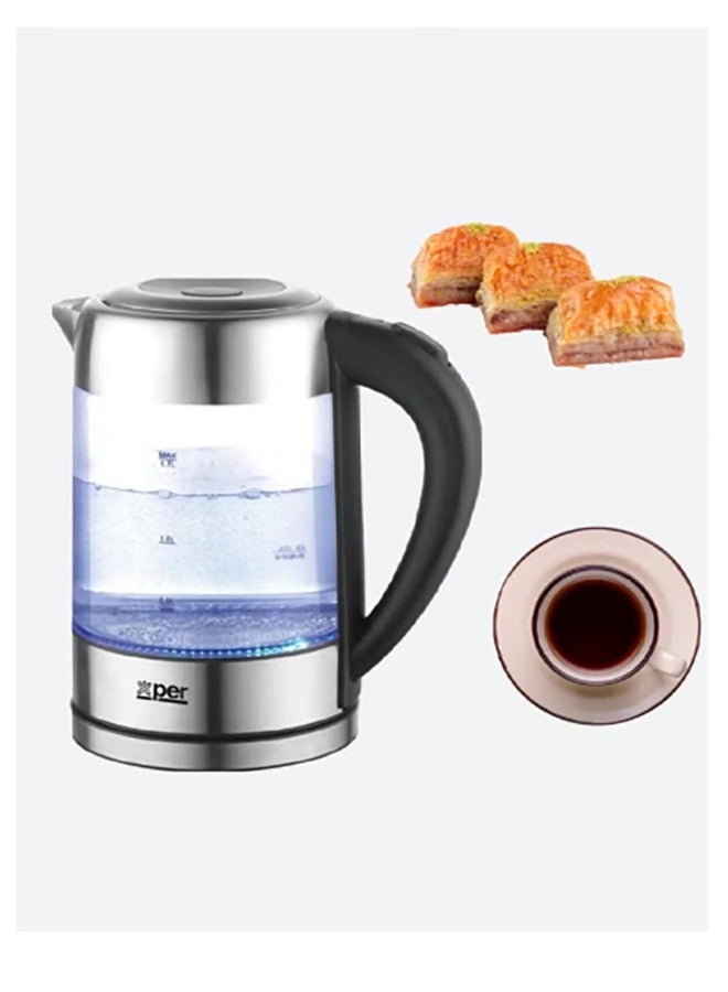 XPER Glass Kettle 2200W 1.7L,with LED Light | XPK-GM19 - Image 2