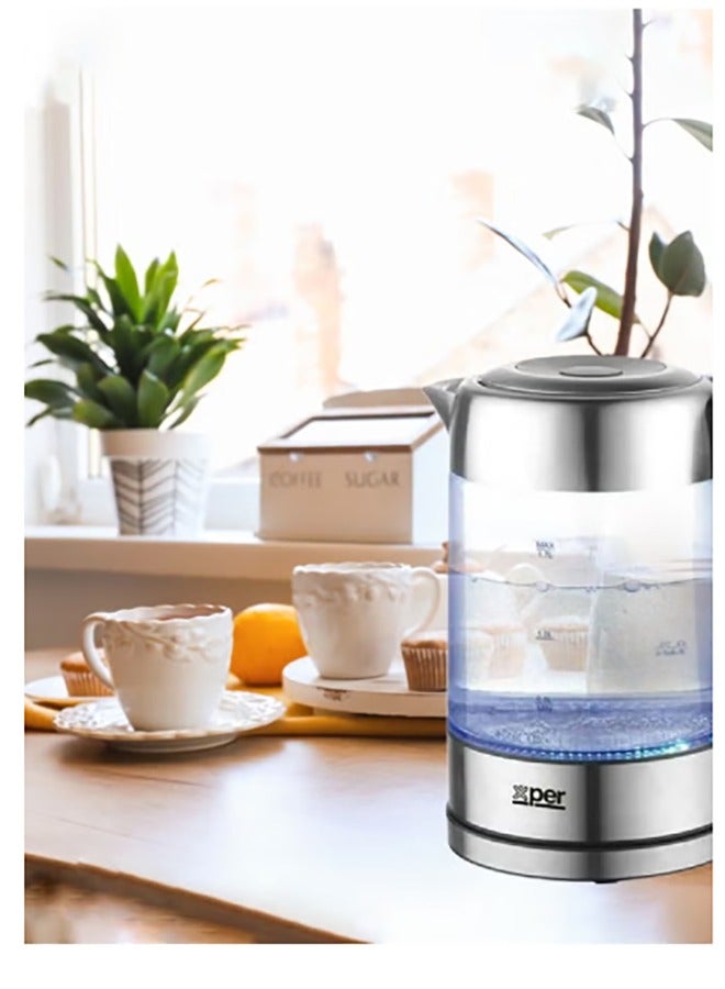 XPER Glass Kettle 2200W 1.7L,with LED Light | XPK-GM19 - Image 3