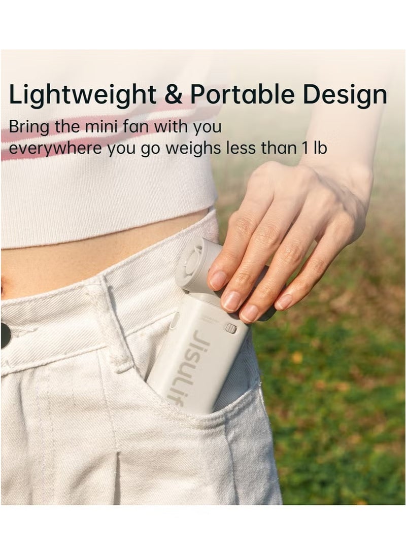 جيسيو لايف مروحة توربو محمولة Jisulife Elec 9 بسرعات قابلة للتعديل وبطارية قابلة لإعادة الشحن بسعة 5000 مللي أمبير في الساعة - Image 2