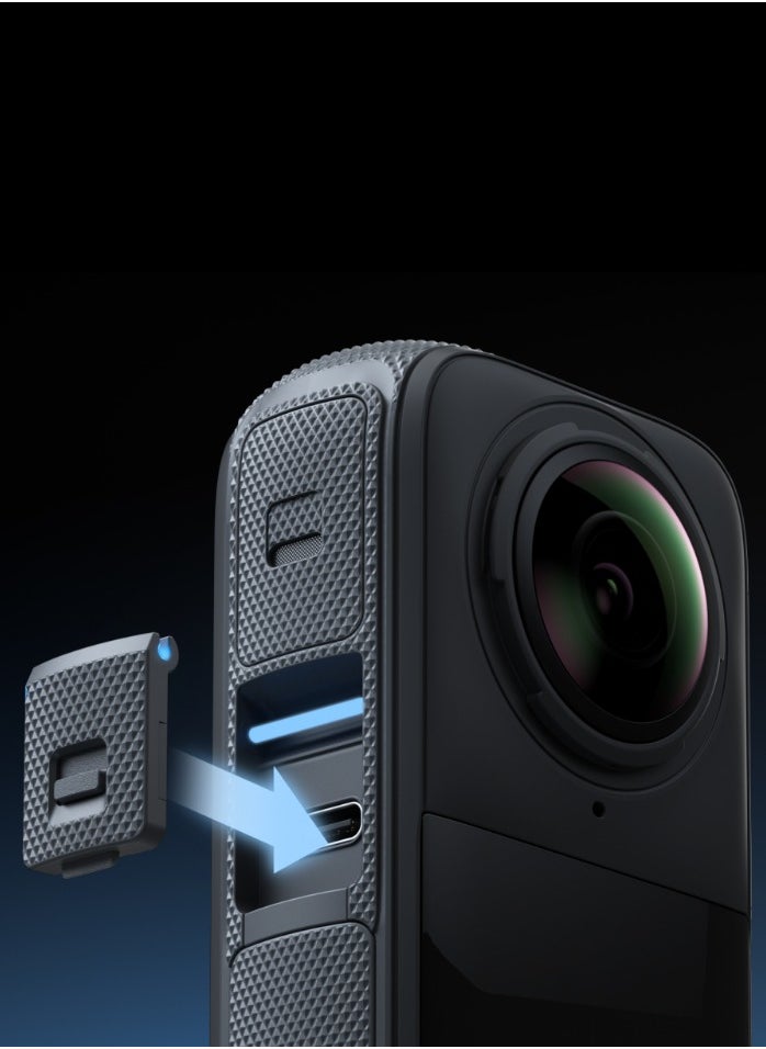 Insta360 X4 USB Cover - Black  - Image 3