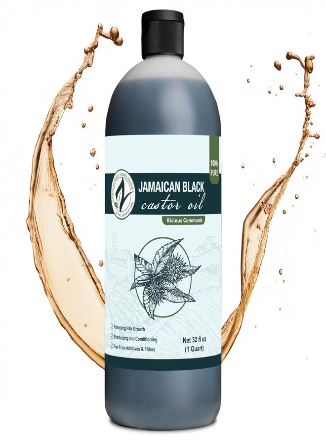 Zatural Black Castor Oil_100% Pure Tropic Jamaican Black Castor Oil (32 Ounce) - Image 1