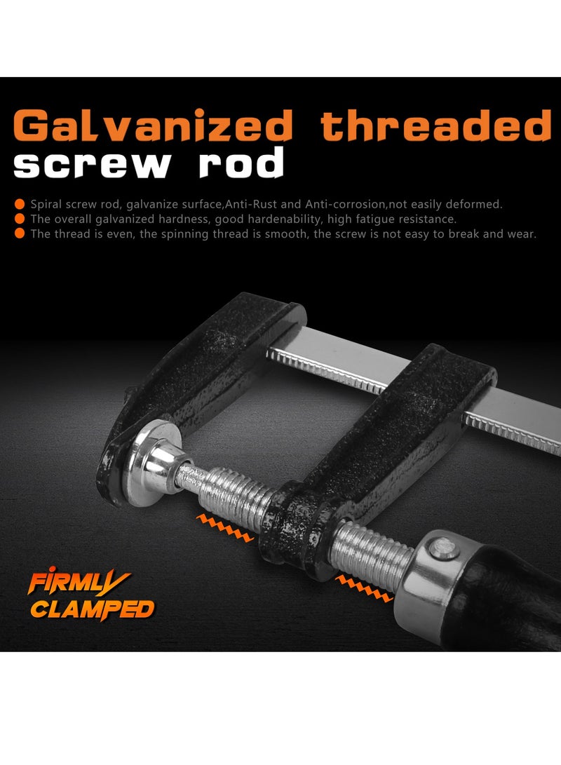 KSEIBI Industrial F-Clamp - Heavy-Duty Clamping Tool for Secure Holding in Woodworking and Metalworking Applications - Image 2