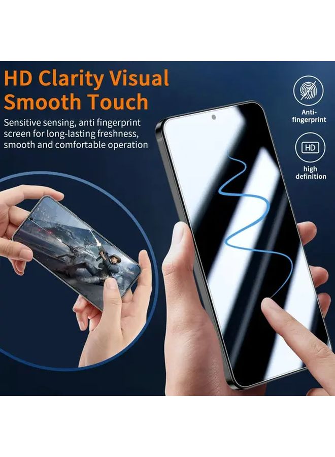 Set Of 2 Tempered Glass Privacy Screen Protectors For Xiaomi 15T Pro With Easy Dust Free Installation - Image 4