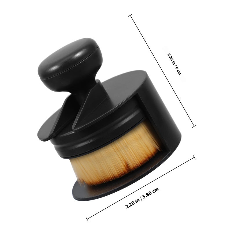 1 Set Of Multifunctional Car Care Brush With Stand Soft Brush For Tire Shine Auto Detailing And Car Washing Versatile Applicator Brush Tool - Image 2