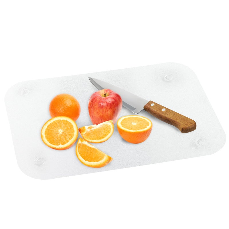 Better Houseware Acrylic Cutting Board  14 x 10 BPAFree NonSlip Rubber Feet Pebble Finish Scratch Resistant Lightweight Clear Plastic Board for Kitchen Countertop Protection and Meal Prep