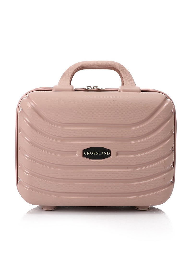 كروسلاند حقيبة مكياج كروسلاند - حقيبة مستحضرات تجميل متينة من البولي بروبيلين، منظم سفر، خفيفة الوزن وأنيقة - لون بودر كاشمير - Image 2