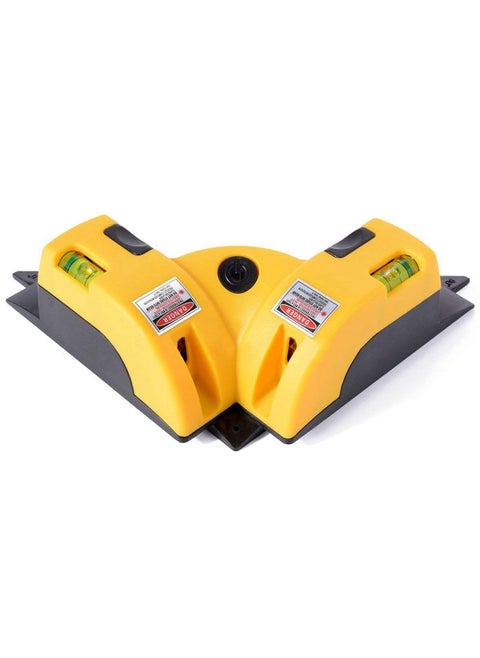KARDIFF Right Angle 90 Degree Laser Level Cross Line Tiling Leveling Laser Beam Measurement Tool Horizontal Vertical Laser Level Line Projection Square Level Laser with Two Suction Cups