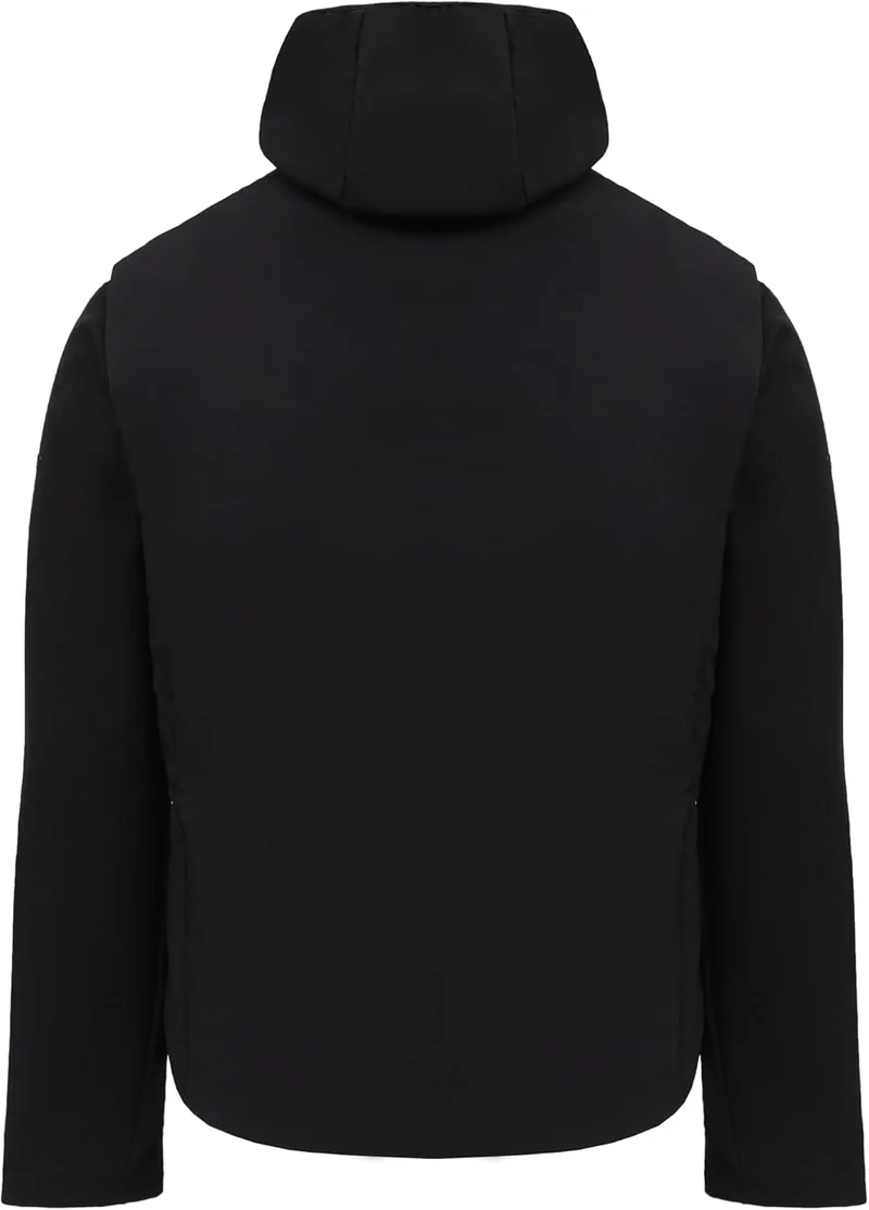 Cedro Cedro 2-in-1 Men's Jacket with Removable Fleece Layer - Black