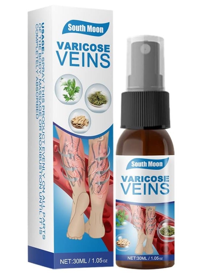 SOUTH MOON Veinhealing Varicose Veins Treatment Spray, Vein Healing Varicose Veins Soothing Spray for Legs, Improve Blood Circulation, Vegan-friendly and Not Tested on Animals - Image 1