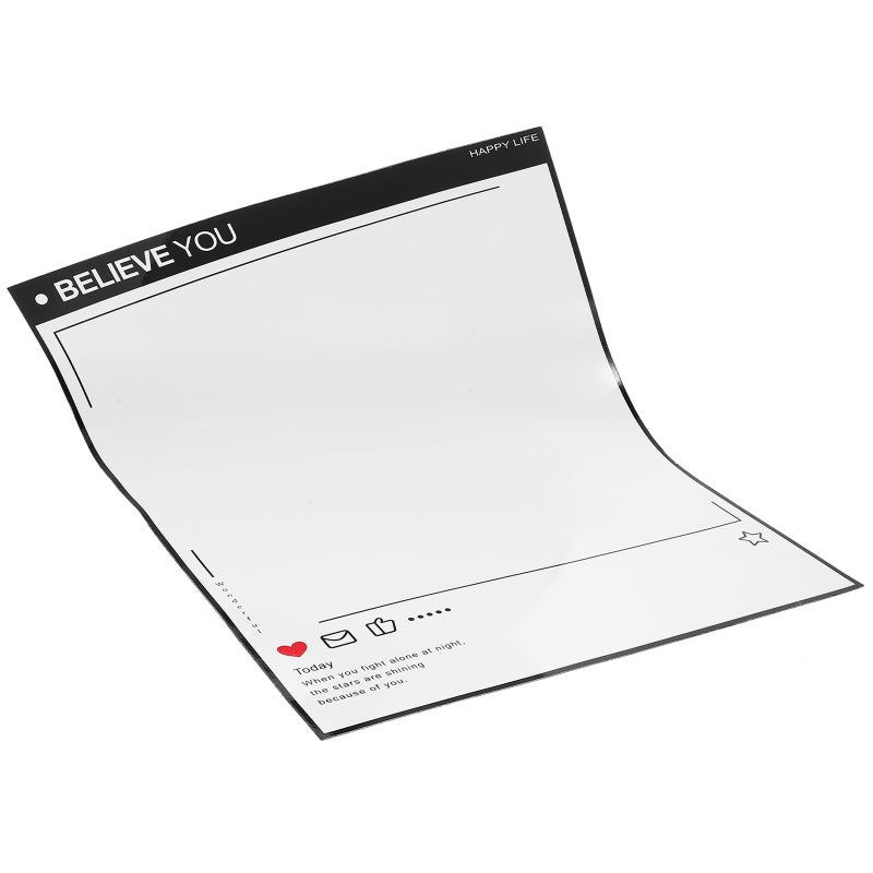 2 Sheets Magnetic Notepad White Board for Fridge Reminder Schedule Planning Whiteboard Message Board - Image 4