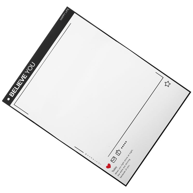 2 Sheets Magnetic Notepad White Board for Fridge Reminder Schedule Planning Whiteboard Message Board - Image 3