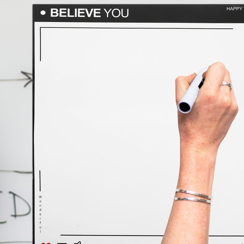 2 Sheets Magnetic Notepad White Board for Fridge Reminder Schedule Planning Whiteboard Message Board - Image 5