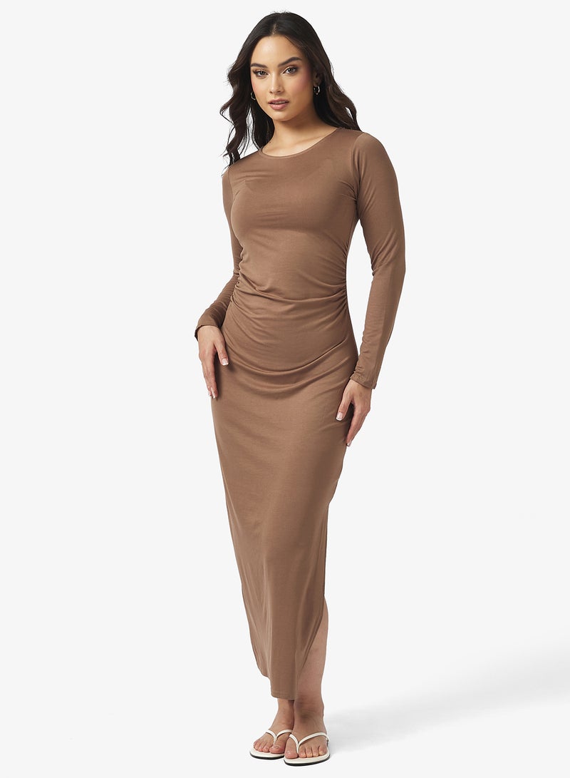 Ginger Basics Longsleeve Bodycon Maxi Dress - Image 4