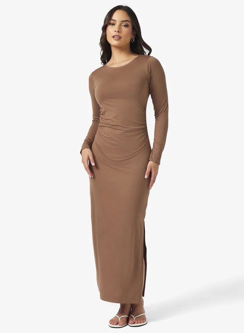 جينجر بيسيكس Longsleeve Bodycon Maxi Dress