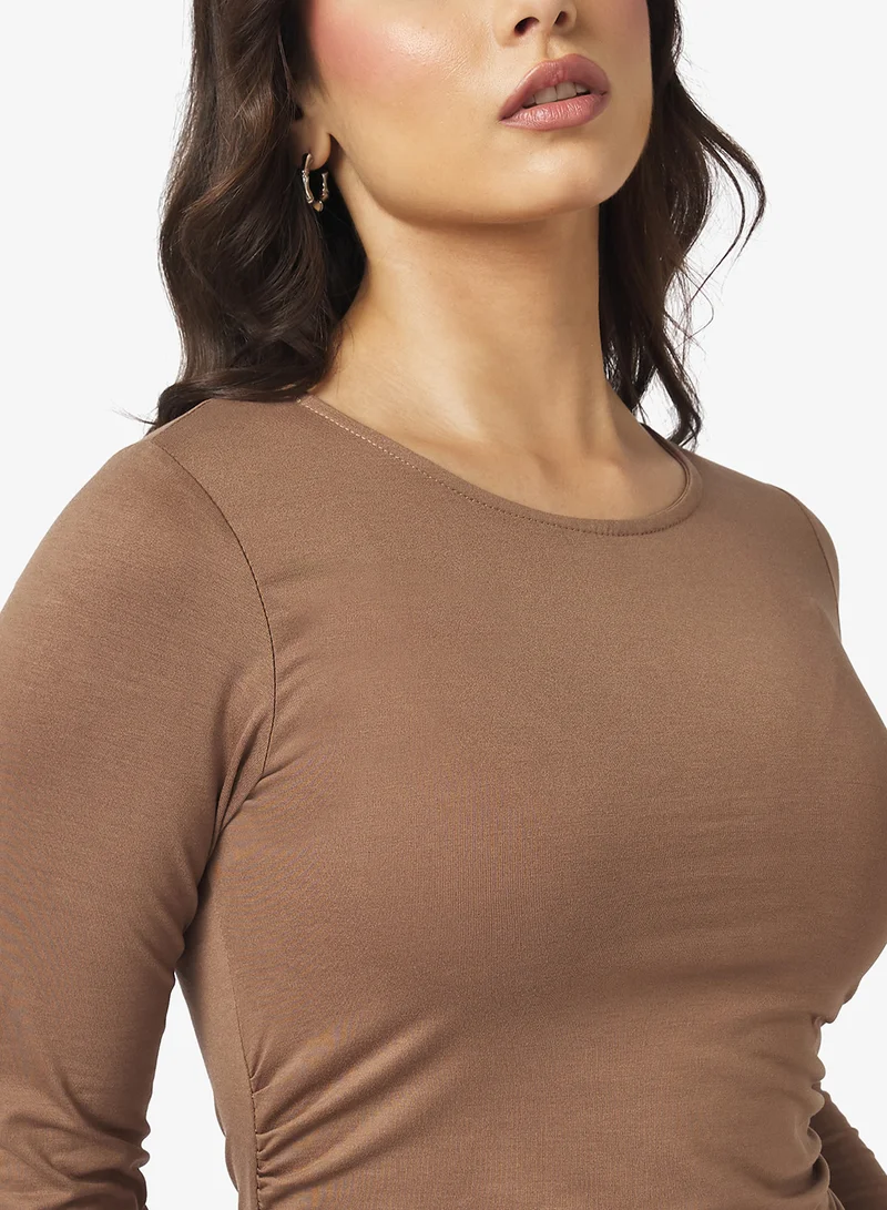 جينجر بيسيكس Longsleeve Bodycon Maxi Dress