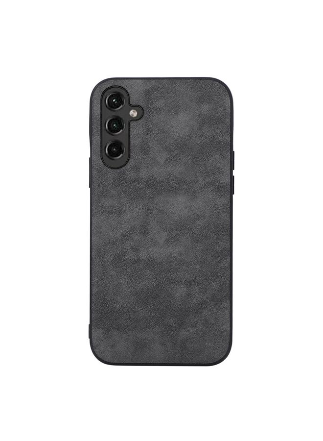 S-TOP Case For Samsung Galaxy A24 4G Morocco Texture PU Phone Case - Image 1