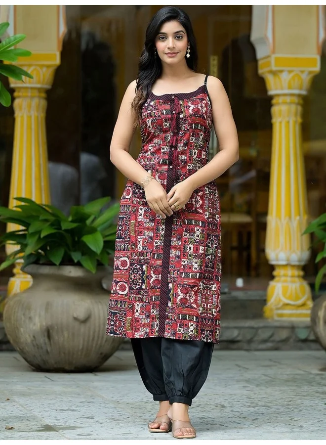 AKS Maroon Kutch print Kurta