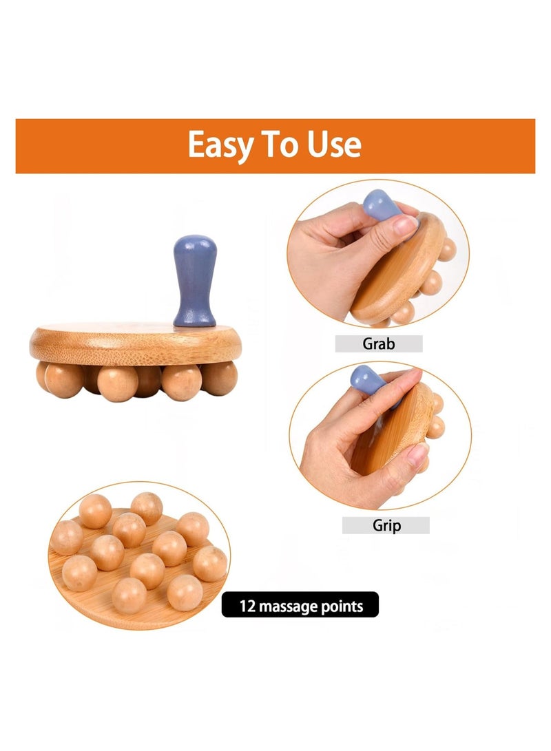 general Wooden Body Brush, 2-Pack Cellulite Massager Lymphatic Drainage Massager, Wood Massage Tool Wood Massage Tool, Wooden Massage Body Brush - Image 5