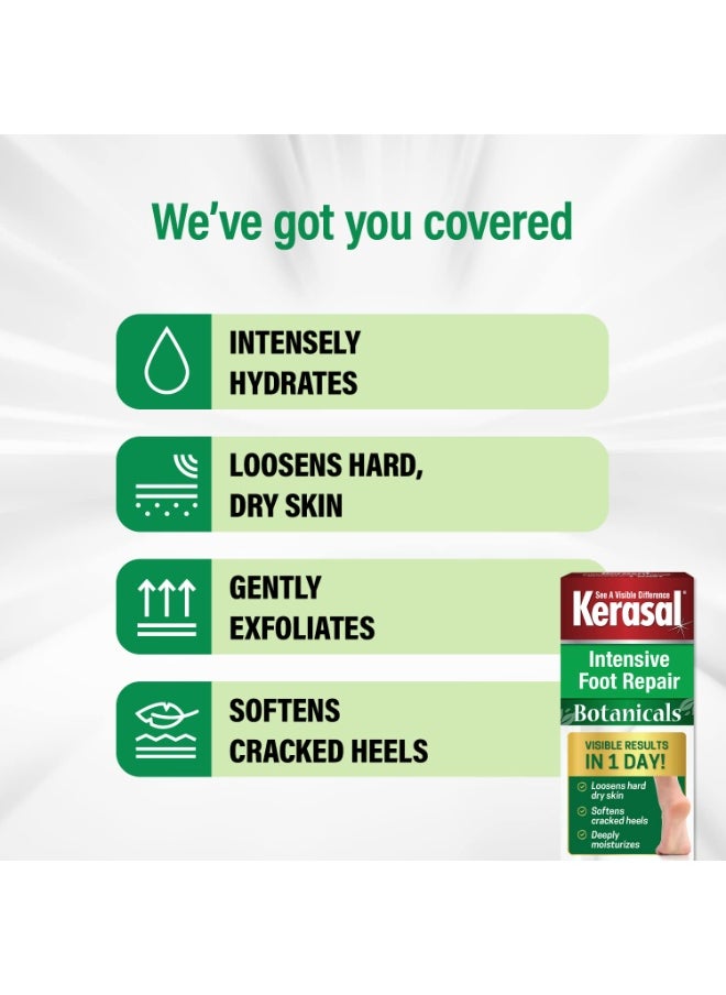 Kerasal Kerasal Botanicals Intensive Foot Repair, Skin Healing Ointment for Cracked Heels and Dry Feet, 1 oz  - Image 3