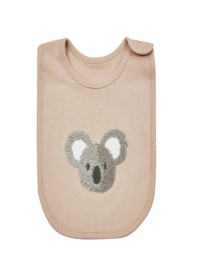Big Softies Newborn Bibs with Adjustable Snap Button Fastener-Koala|100% Cotton|Ultra Soft & Super Absorbent|Lightweight & Comfortable|For Drooling, Teething & Feeding|Unisex 0-12 months|Pack of 3 - Image 1