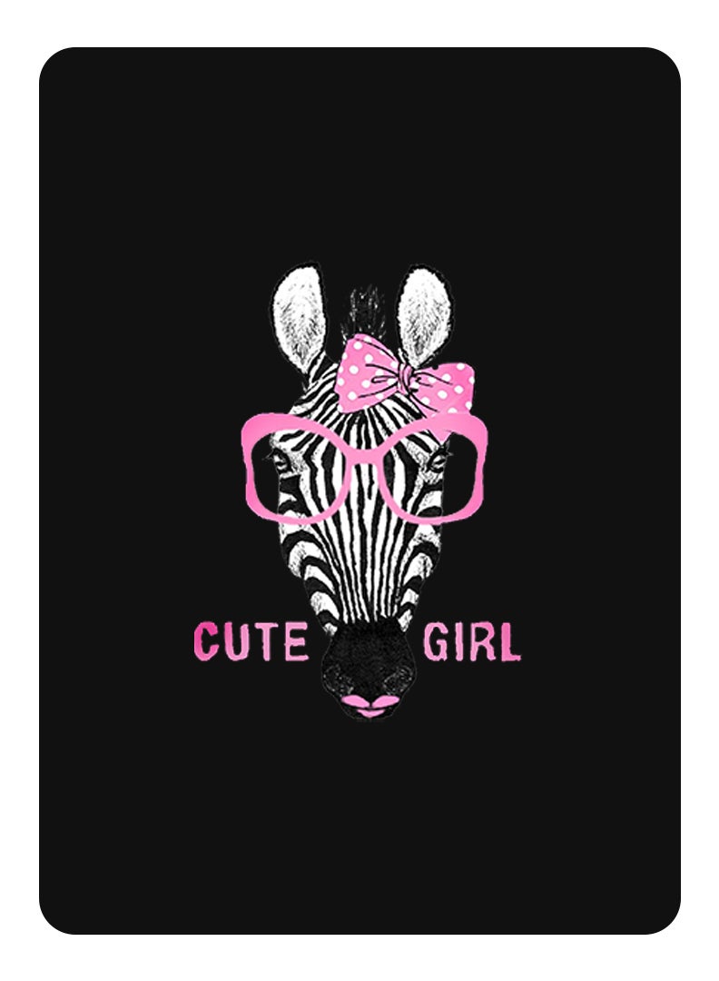 Theodor Protective Flip Case For Samsung Galaxy Tab S7 - S8 With Trifold Stand Auto Wake Sleep Shockproof Cover Cute girl zebra copy - Image 1