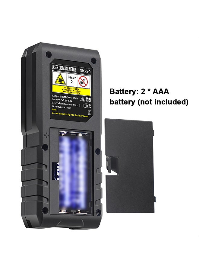 Generic Intelligent Laser Rangefinder Digital Laser Distance Meter with Single Continuous Volumes Area Pythagoras Measurement Modes Adjustable Function IP54 Waterproof  - Image 5