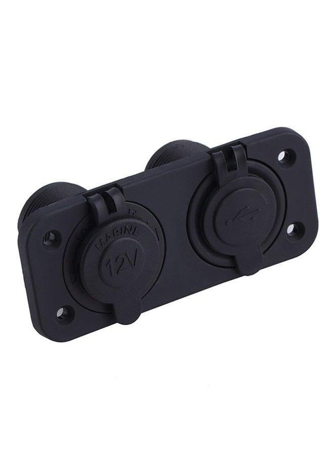 2 USB Adapter Charger Black - Image 4