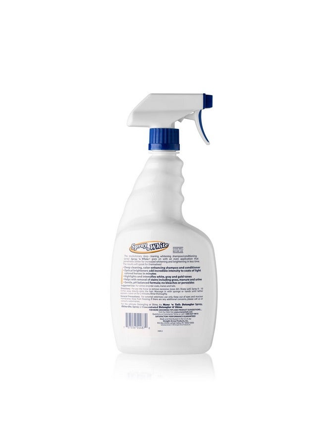 Mane 'n Tail Mane 'n Tail Spray 'n White Spray On Shampoo Plus Conditioning 32 Ounce Blue Toning Shampoo  - Image 2