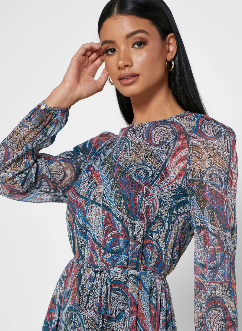 Ted Baker Elornna  Pleated Printed Dress