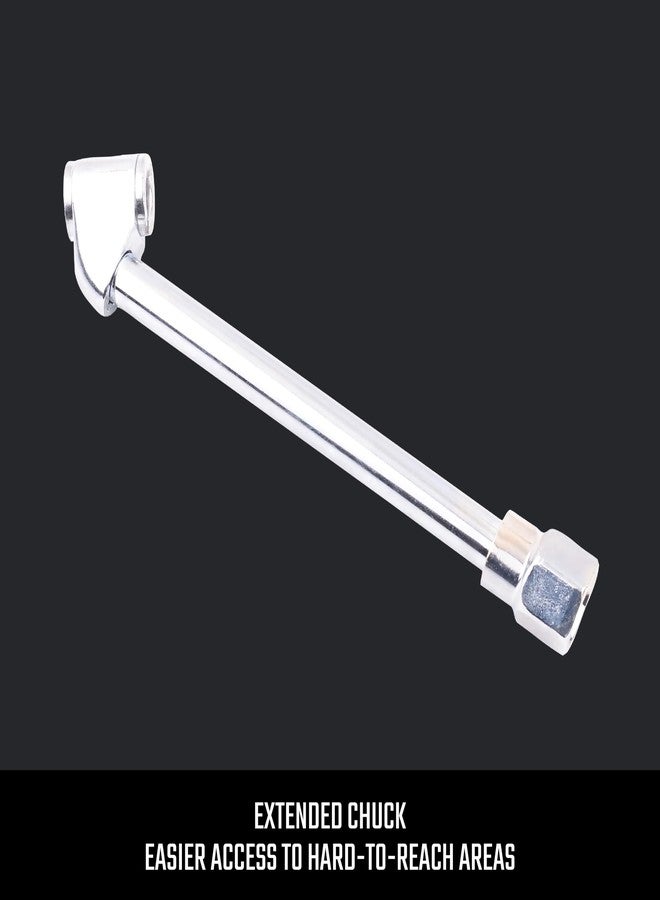 CRAFTSMAN Dual Air Chuck, 1/4-in Female NPT Threads, Extended Reach for Hard-to-Reach Valves - Image 4