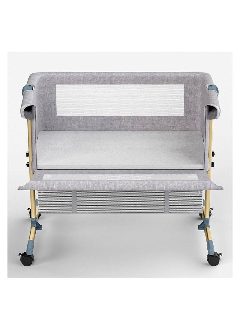 TEKNUM TEKNUM Sunshine Bedside Crib-Light Grey  - Image 3