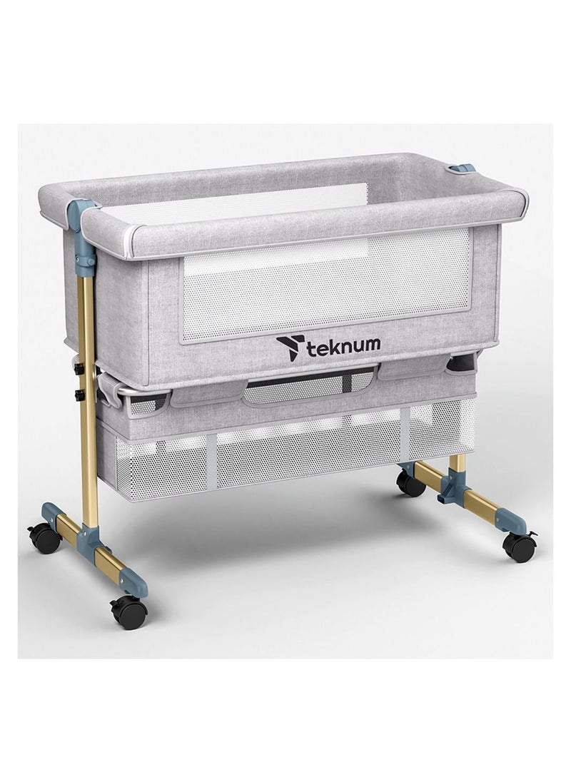 TEKNUM TEKNUM Sunshine Bedside Crib-Light Grey  - Image 2
