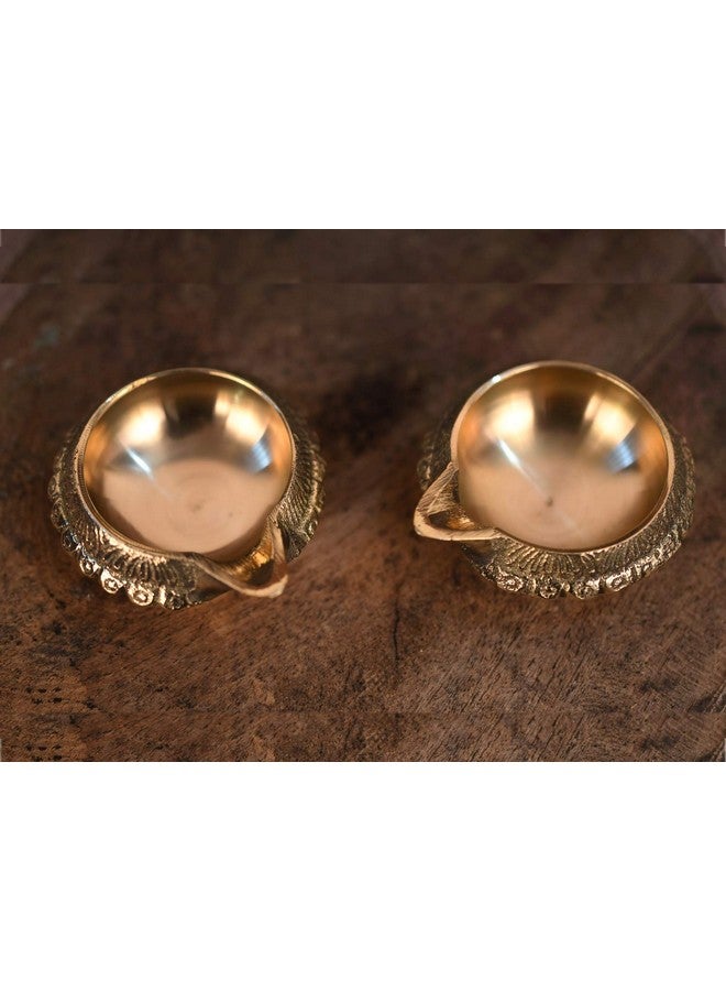 Collectible India Brass Diya Oil Lamp Diwali Gifts and Decoration - Image 5