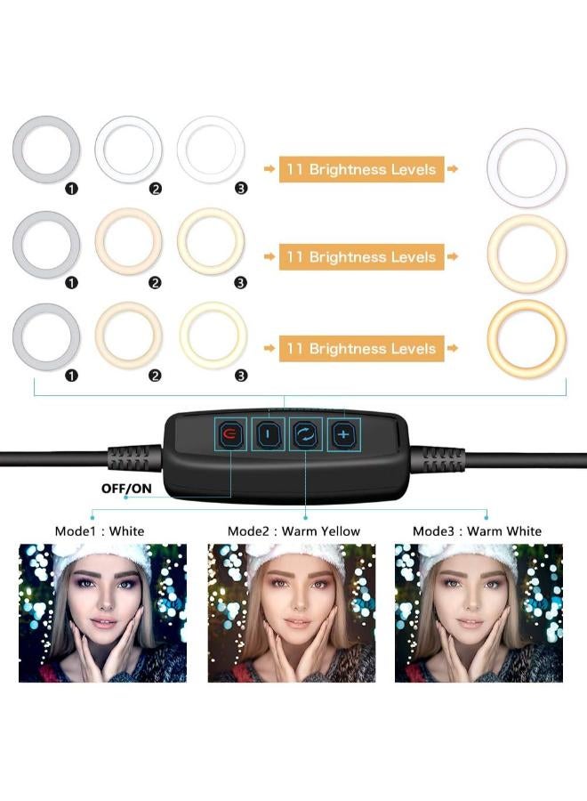 10" LED Ring Light With Tripod Stand & Holder - Image 2