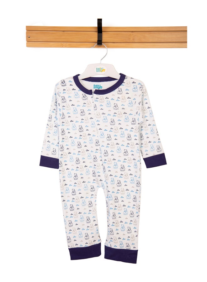 Babies Basic 100% Cotton Printed Long Sleeves Jumpsuit/Romper/Sleepsuit For Babies - Image 1