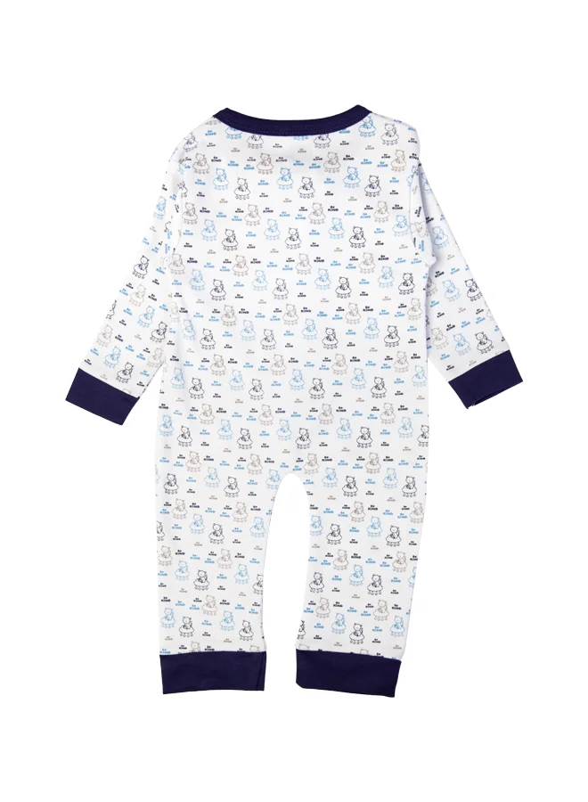 Babies Basic 100% Cotton Printed Long Sleeves Jumpsuit/Romper/Sleepsuit For Babies