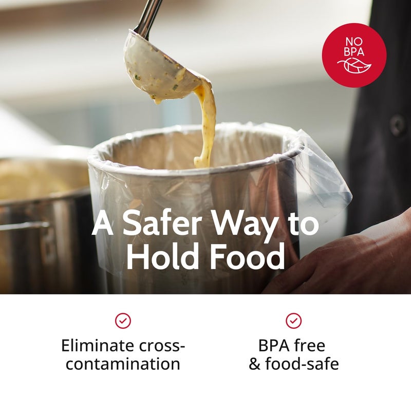 PanSaver Hotel Clear Sheet Pan Liners for Easy Clean Up - Disposable Buffet Pan Liners, Ovenable up to 400F (Half Pan - Deep - 34 x 12 IN) - Image 5